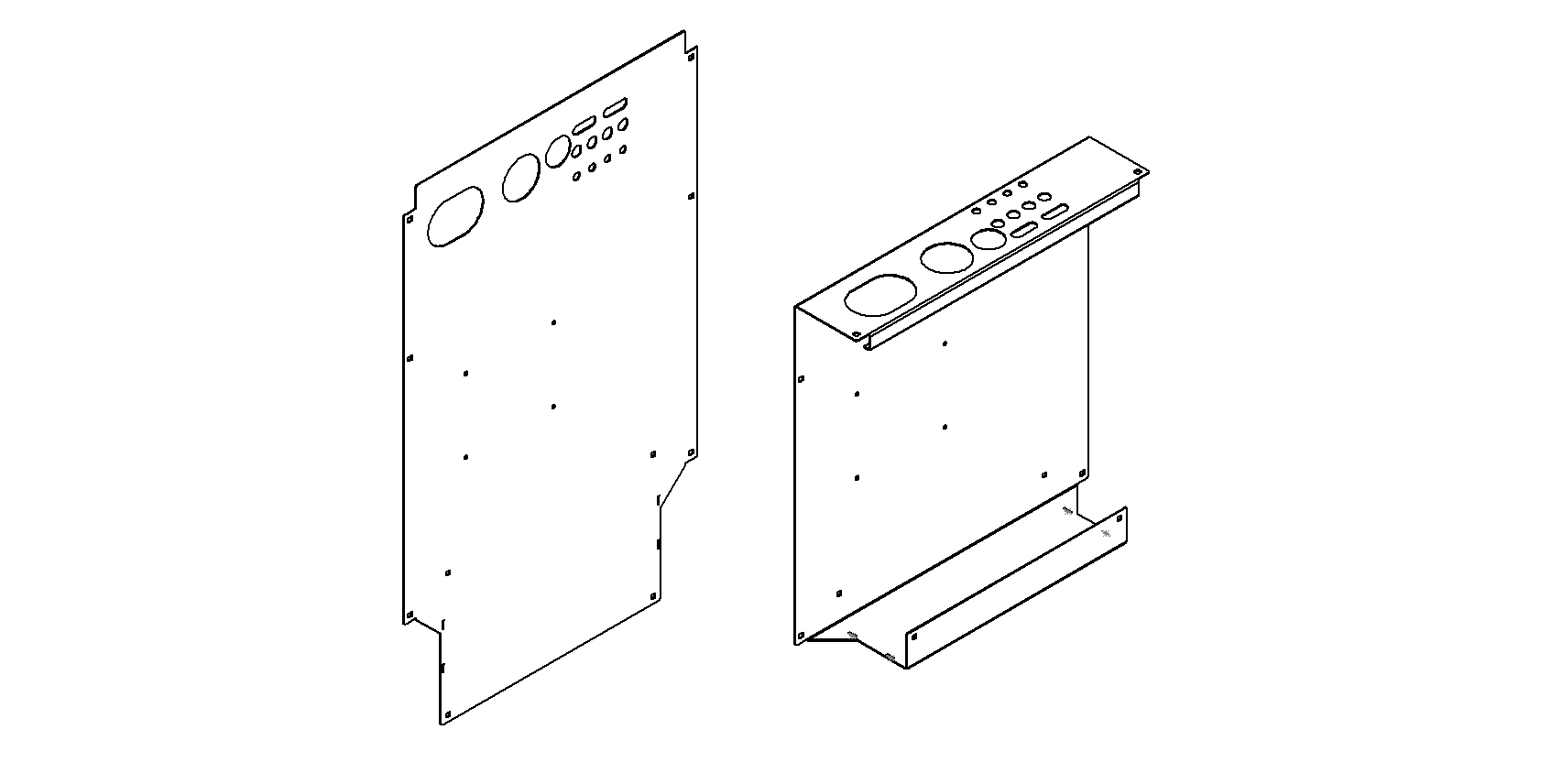RAIL, SLIDE-OUT FRONT PANEL/ TRAY