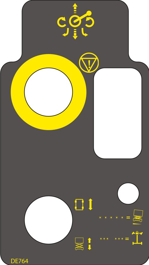 DECAL, CONTROL UPPER