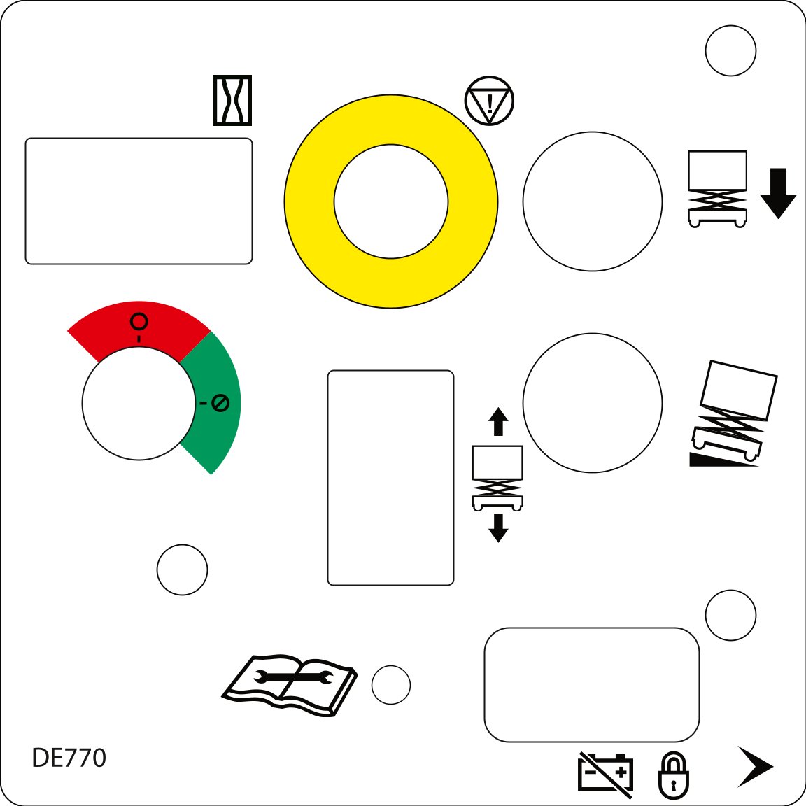 DECAL, CONTROL LOWER (HB2.6-ANSI)