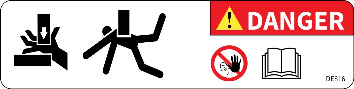 DECAL, LOWER DANGERS