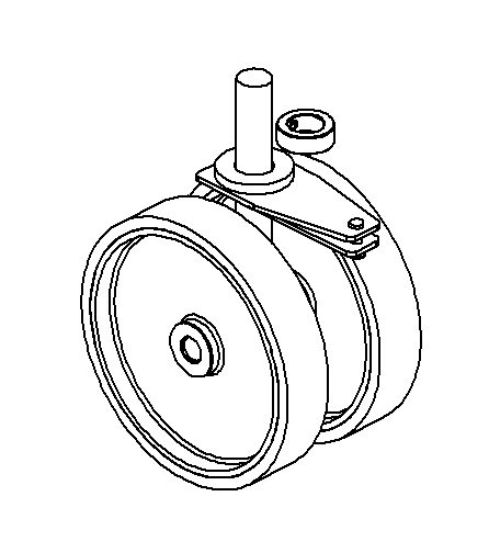 ASSEMBLY, BASE FRONT CASTER 10.0