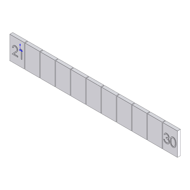 TERM BLOCK-MARKER STRIP 21-30