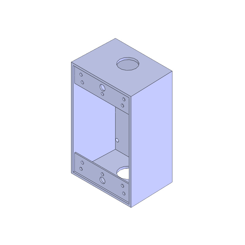 OUTLET BOX 3 HOLE 1/2