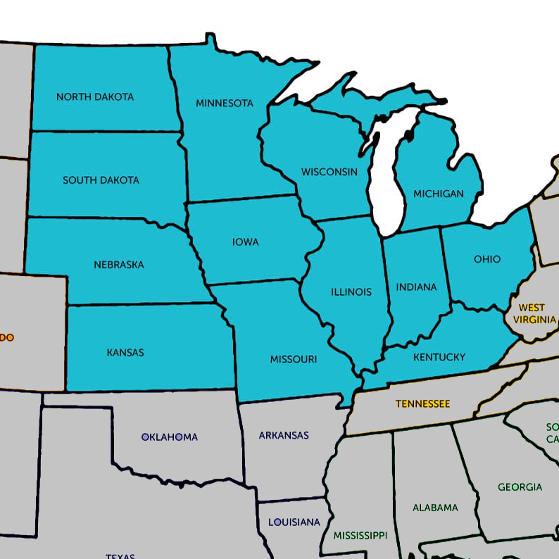 Sales Territory Map MWUSA
