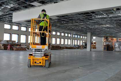Hy Brid Lifts have full height doors for easy platform access