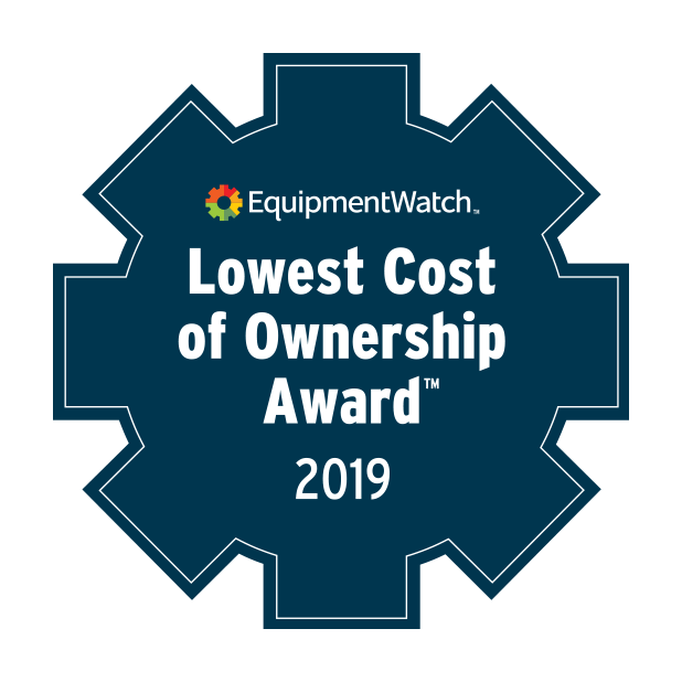 EquipmentWatch Lowest Cost of Ownership Award