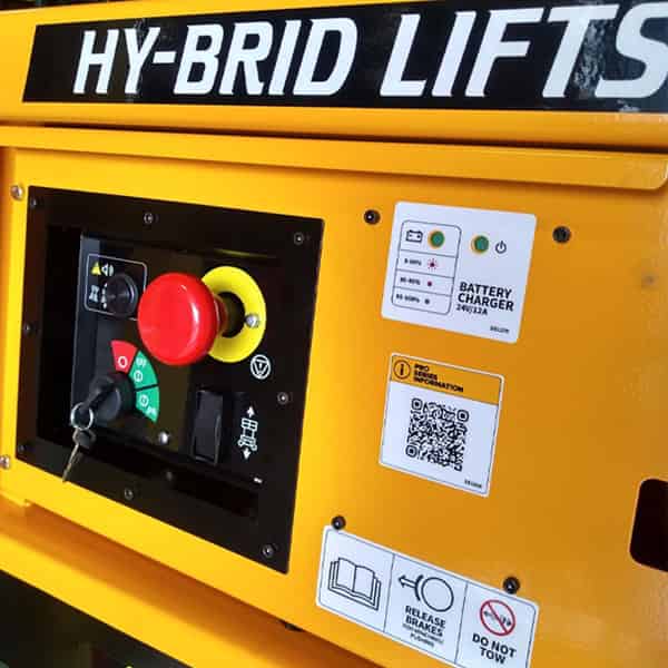 QR Code on a Hy Brid Lift